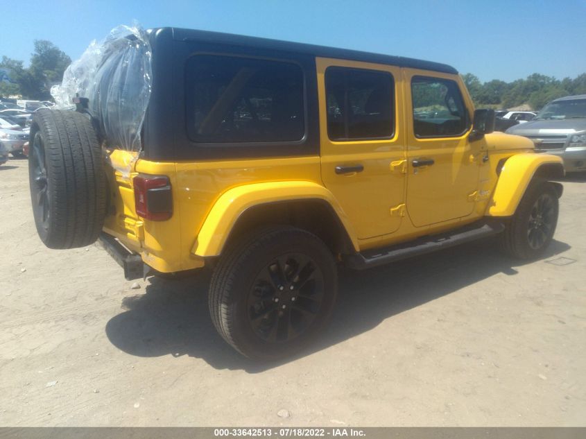 2021 JEEP WRANGLER 4XE UNLIMITED SAHARA VIN: 1C4JJXP66MW784255