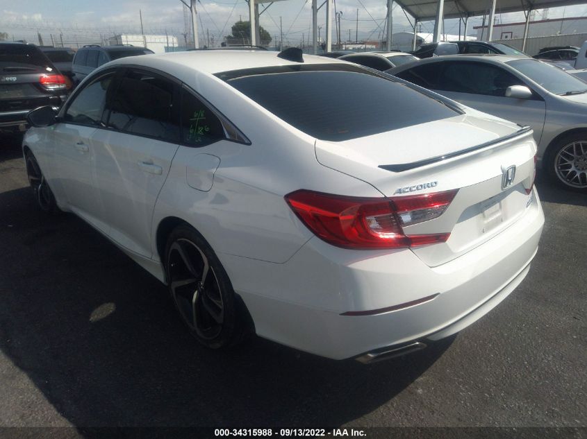2021 HONDA ACCORD SEDAN SPORT SE VIN: 1HGCV1F41MA118106