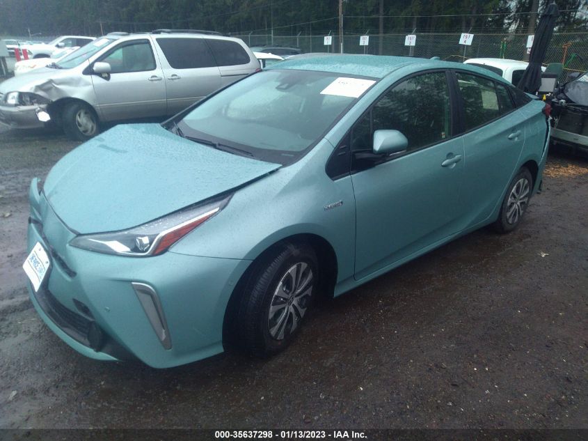 2022 TOYOTA PRIUS LE/XLE/NIGHTSHADE VIN: JTDL9MFU6N3040397
