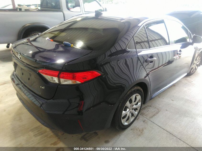 2020 TOYOTA COROLLA LE VIN: JTDEPRAE2LJ104407