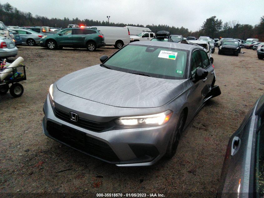 2022 HONDA CIVIC SEDAN SPORT VIN: 2HGFE2F50NH599478