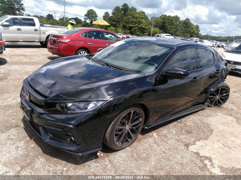 2021 HONDA CIVIC HATCHBACK SPORT VIN: SHHFK7G42MU219490
