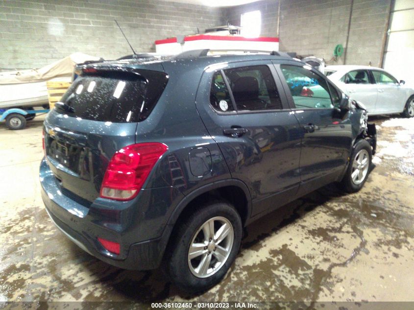 2022 CHEVROLET TRAX LT VIN: KL7CJPSM4NB524764