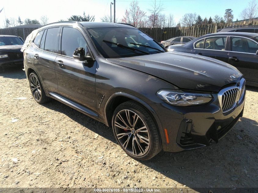 2022 BMW X3 SDRIVE30I VIN: WBX47DP01NN158080