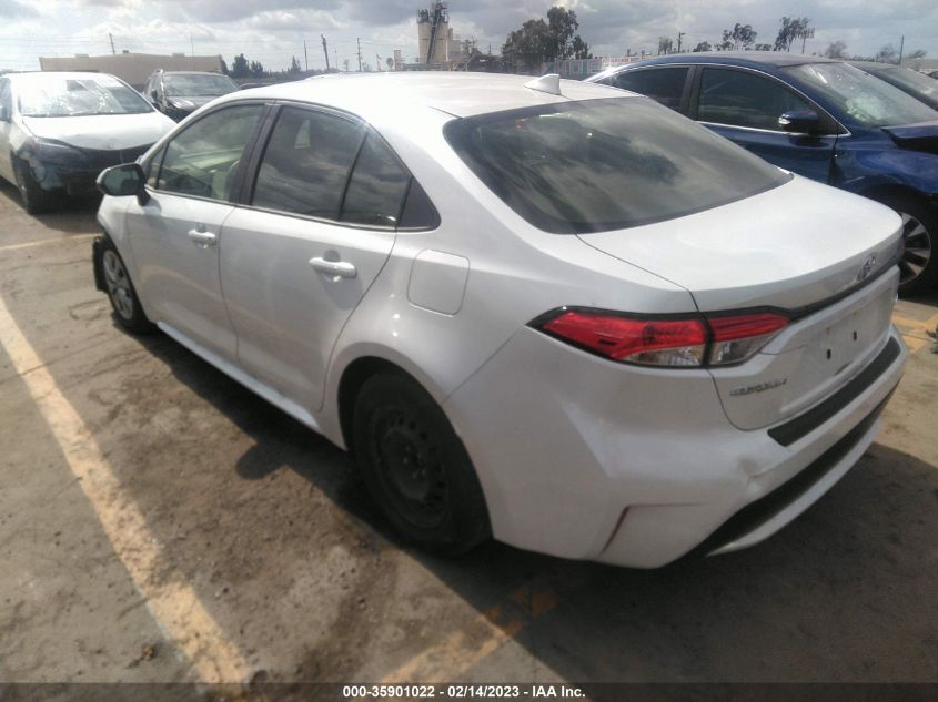 2022 TOYOTA COROLLA LE VIN: JTDVPMAE1NJ207405