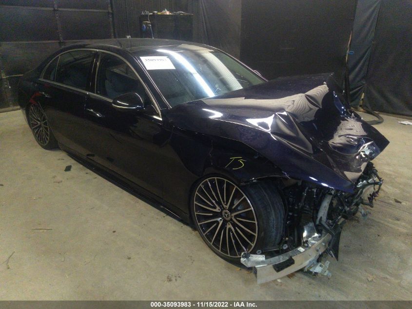 2022 MERCEDES-BENZ S-CLASS S 580 VIN: W1K6G7GB7NA144321