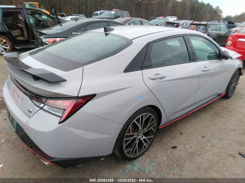 2022 HYUNDAI ELANTRA N VIN: KMHLW4AK5NU007315