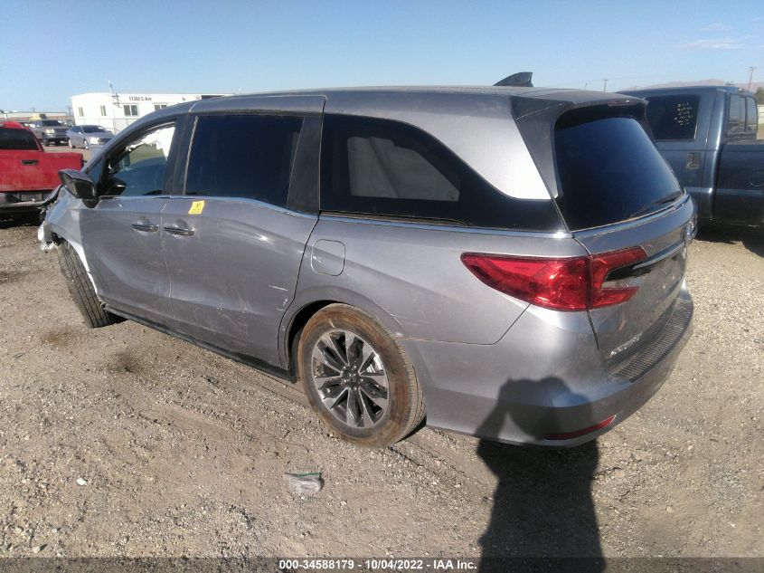 2022 HONDA ODYSSEY EX-L VIN: 5FNRL6H74NB060360
