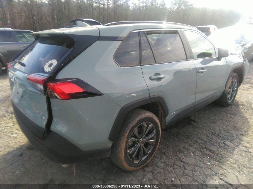 2022 TOYOTA RAV4 HYBRID XLE PREMIUM VIN: 4T3B6RFV5NU072104