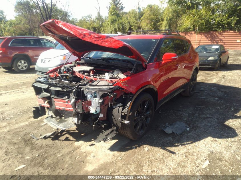 2022 CHEVROLET BLAZER RS VIN: 3GNKBERS1NS208349