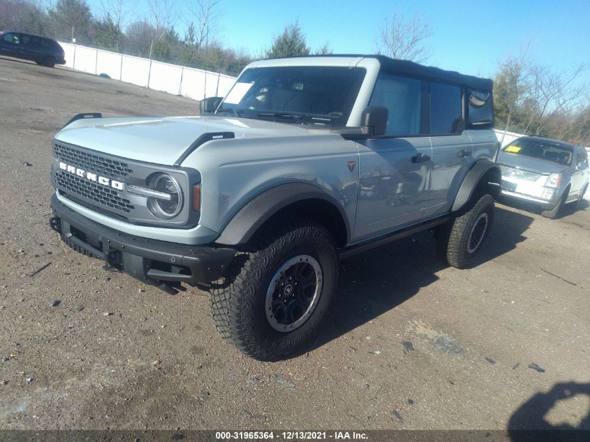 2021 FORD BRONCO BASE/BIG BEND VIN: 1FMEE5DP8MLA92860