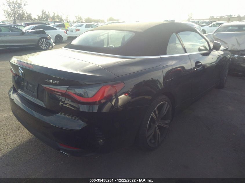 2021 BMW 4 SERIES 430I VIN: WBA23AT00MCG87826
