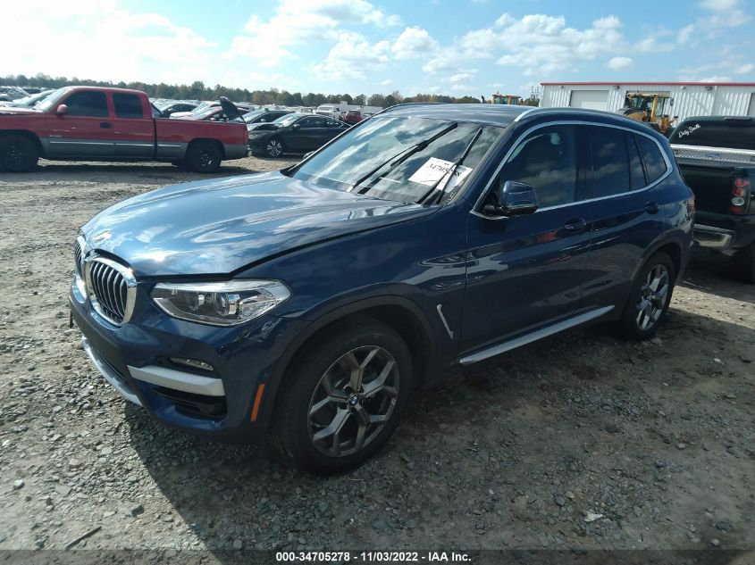 2020 BMW X3 XDRIVE30I VIN: 5UXTY5C04L9D42356