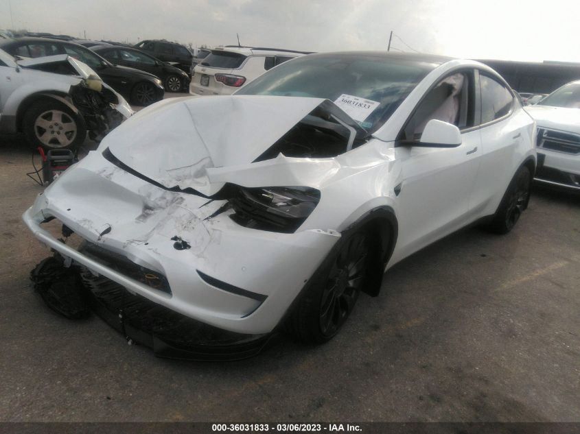 2023 TESLA MODEL Y PERFORMANCE VIN: 7SAYGDEF3PF588459