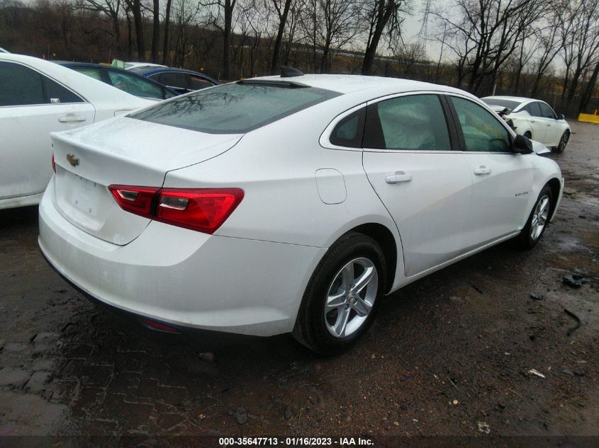 2022 CHEVROLET MALIBU LS VIN: 1G1ZB5ST9NF191937
