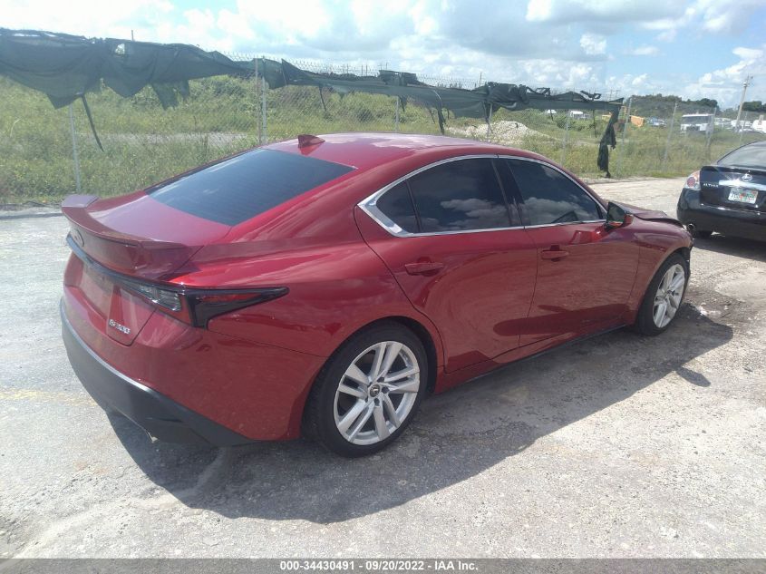 2021 LEXUS IS IS 300 VIN: JTHAA1D20M5114204