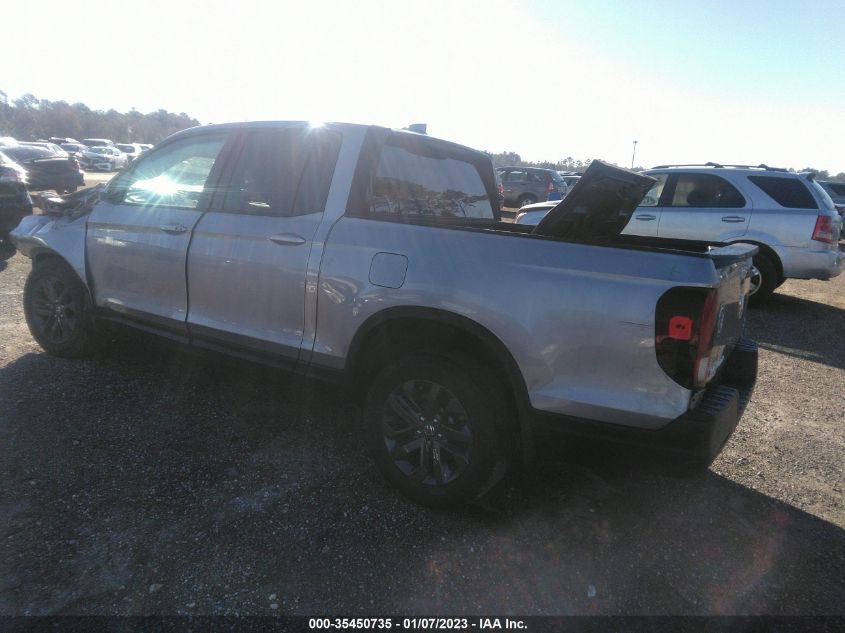 2021 HONDA RIDGELINE SPORT VIN: 5FPYK3F16MB001859