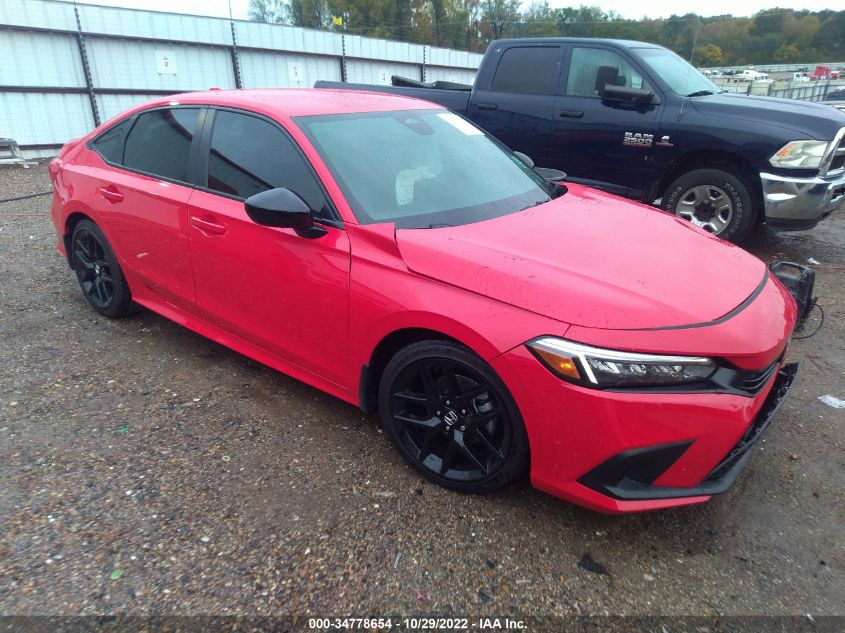 2022 HONDA CIVIC SEDAN SPORT VIN: 2HGFE2F51NH598601