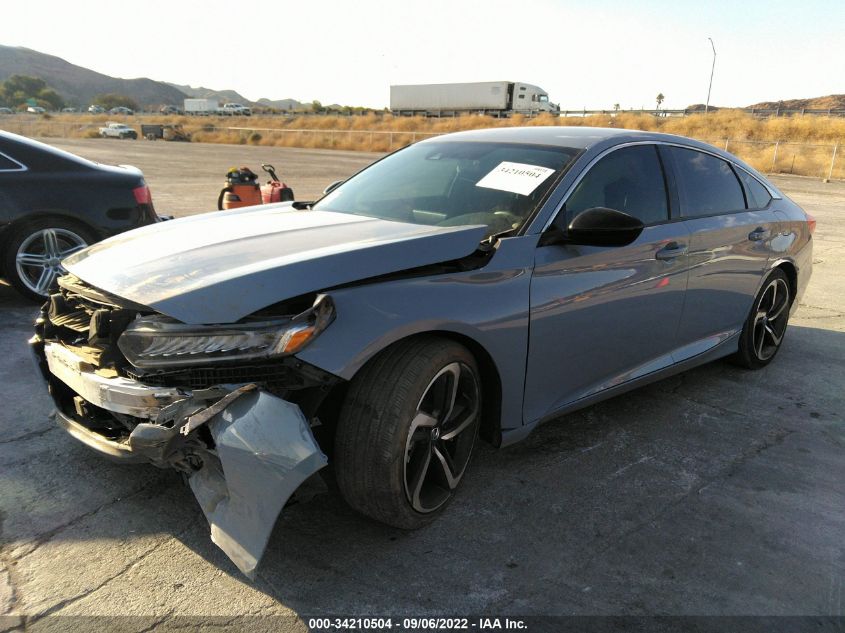 2021 HONDA ACCORD SEDAN SPORT VIN: 1HGCV1F30MA059539