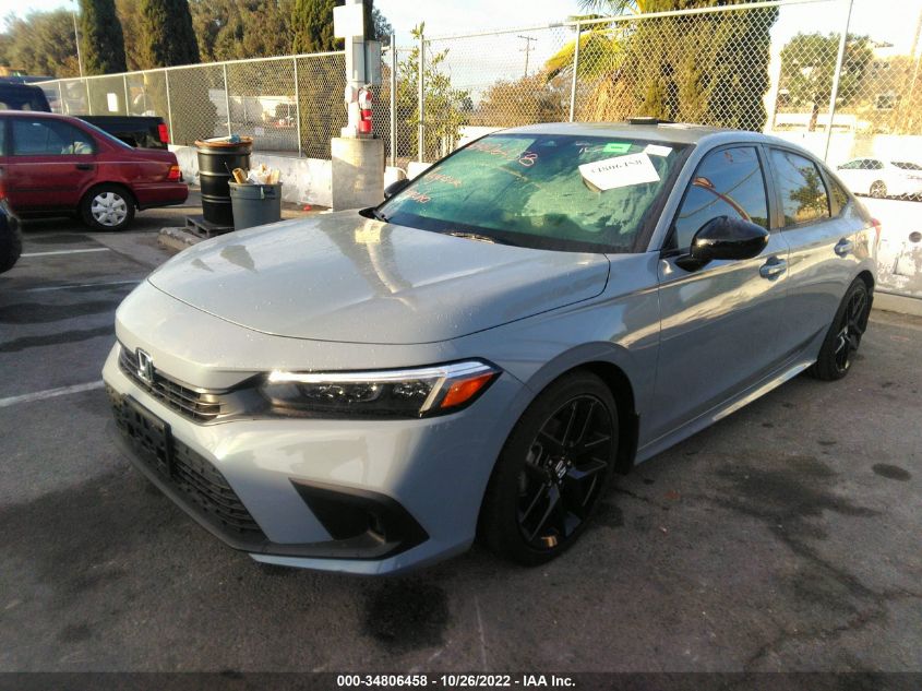 2022 HONDA CIVIC SEDAN SPORT VIN: 2HGFE2F55NH591358