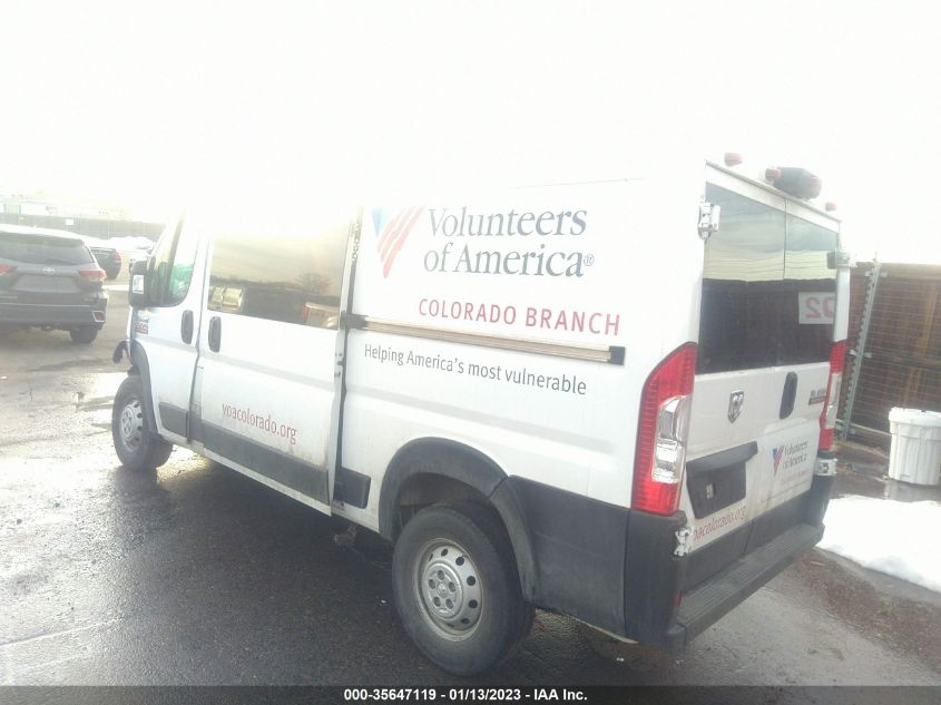 2021 RAM PROMASTER CARGO VAN VIN: 3C6LRVAG5ME520968