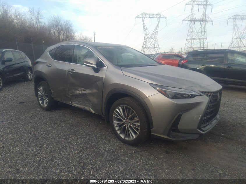 2022 LEXUS NX NX 350 PREMIUM VIN: 2T2GGCEZ1NC004036