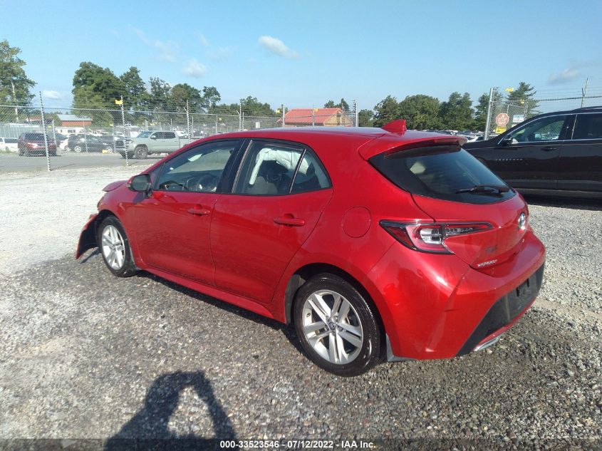 2021 TOYOTA COROLLA HATCHBACK SE/XSE/NIGHTSHADE VIN: JTND4MBEXM3122614