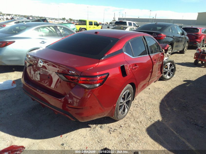 2022 NISSAN SENTRA SV VIN: 3N1AB8CV1NY249816