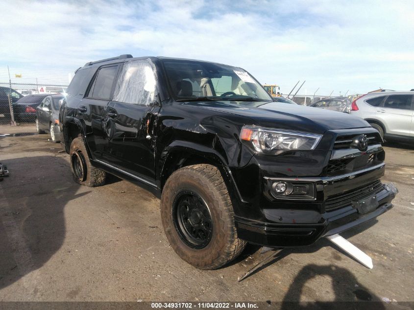 2021 TOYOTA 4RUNNER NIGHTSHADE VIN: JTEJU5JR8M5945589