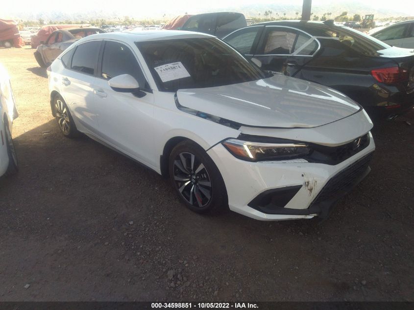2022 HONDA CIVIC HATCHBACK EX-L VIN: 19XFL1H7XNE015659