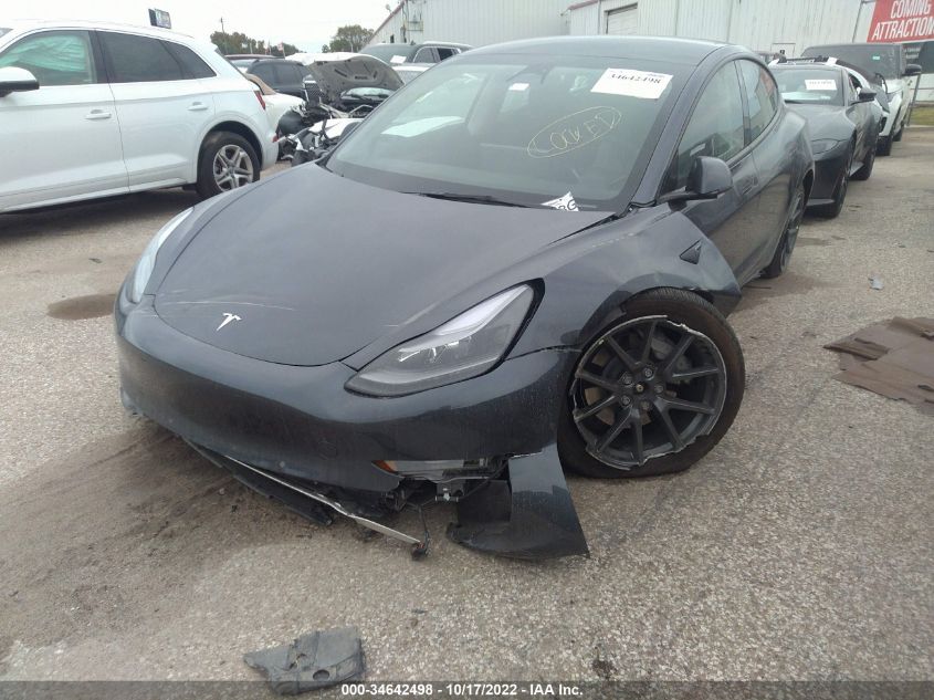 2022 TESLA MODEL 3 LONG RANGE VIN: 5YJ3E1EB3NF332232