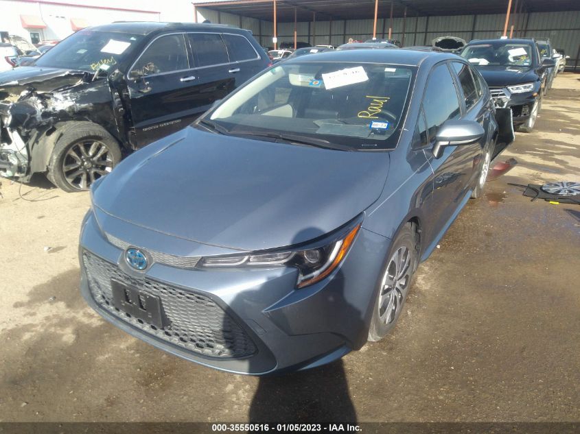 2022 TOYOTA COROLLA HYBRID LE VIN: JTDEAMDE5NJ040222