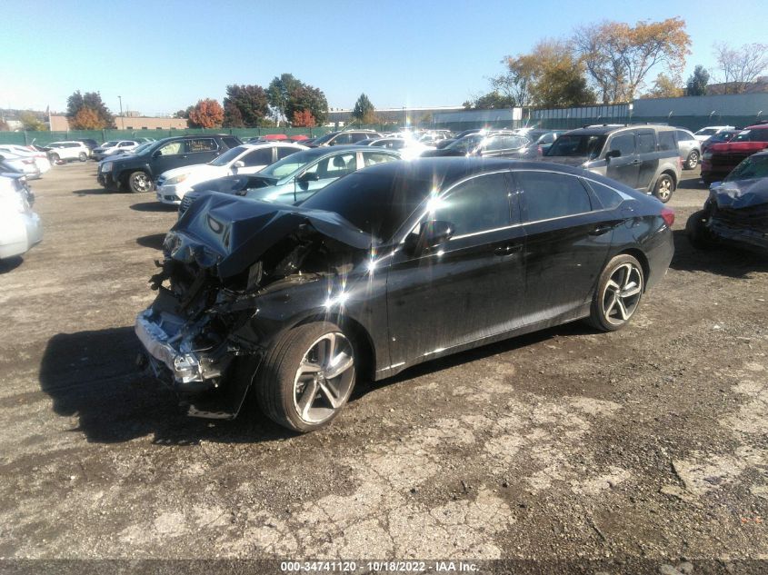 2022 HONDA ACCORD SEDAN SPORT VIN: 1HGCV1F37NA031464