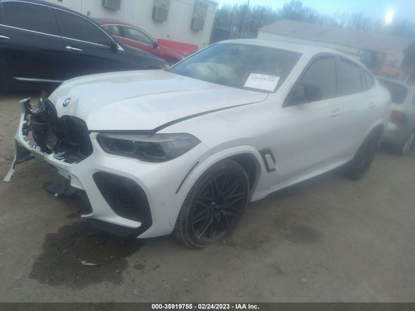 2022 BMW X6 M VIN: 5YMCY0C06N9L36604