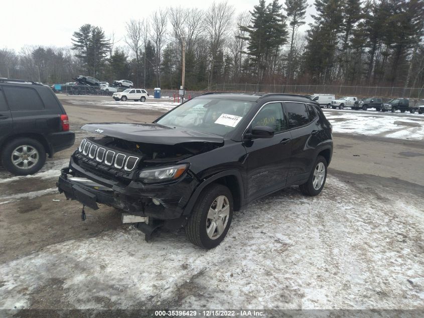 2022 JEEP COMPASS LATITUDE VIN: 3C4NJDBB6NT128987