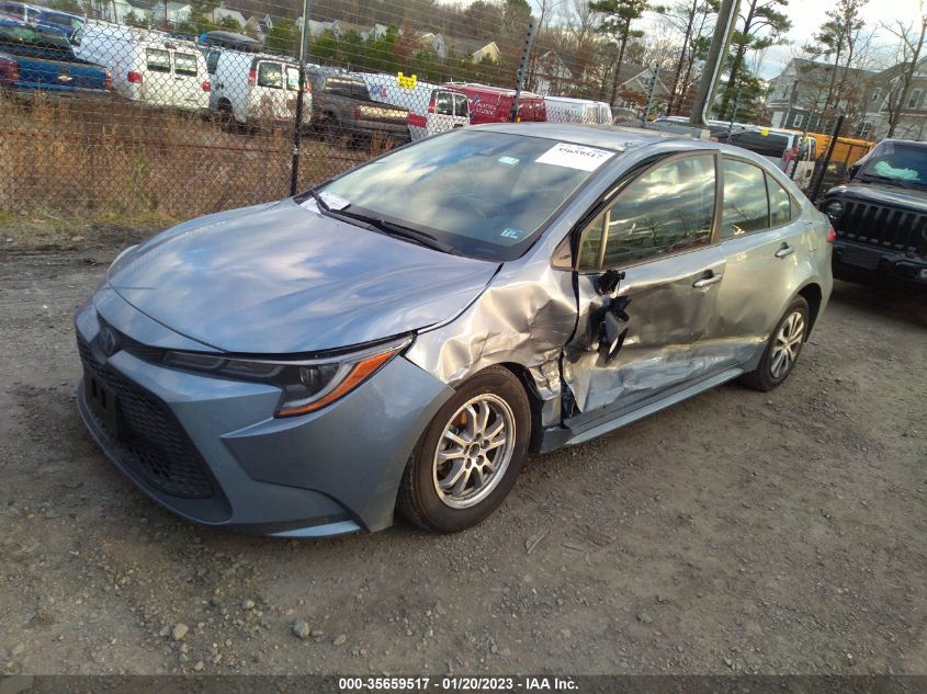 2022 TOYOTA COROLLA HYBRID LE VIN: JTDEAMDE6NJ054890