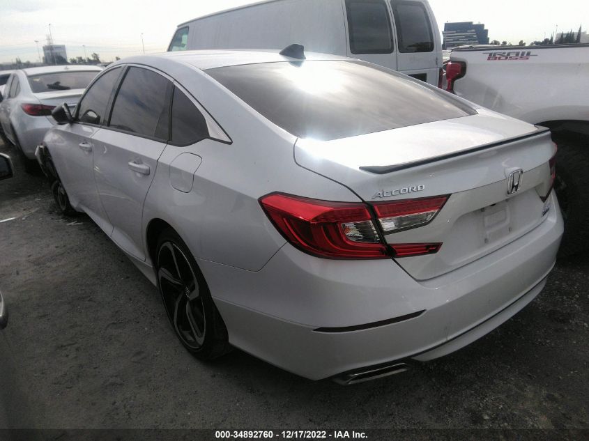 2021 HONDA ACCORD SEDAN SPORT SE VIN: 1HGCV1F46MA030037