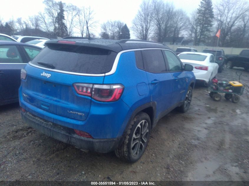 2022 JEEP COMPASS LIMITED VIN: 3C4NJDCB3NT170547