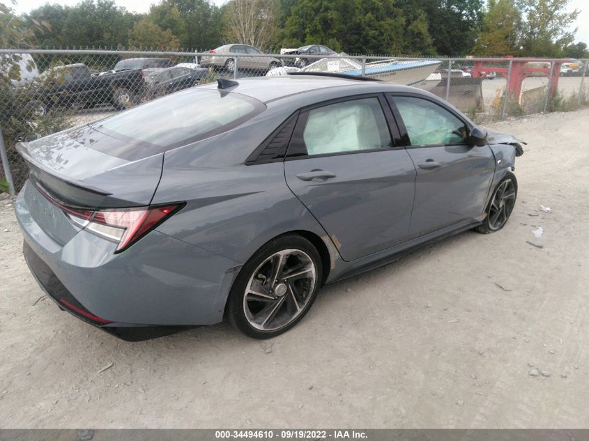 2022 HYUNDAI ELANTRA N LINE VIN: KMHLR4AF3NU238949