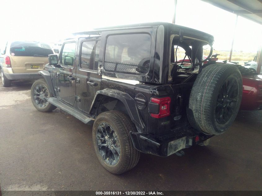 2021 JEEP WRANGLER UNLIMITED SAHARA HIGH VIN: 1C4HJXEM5MW734043
