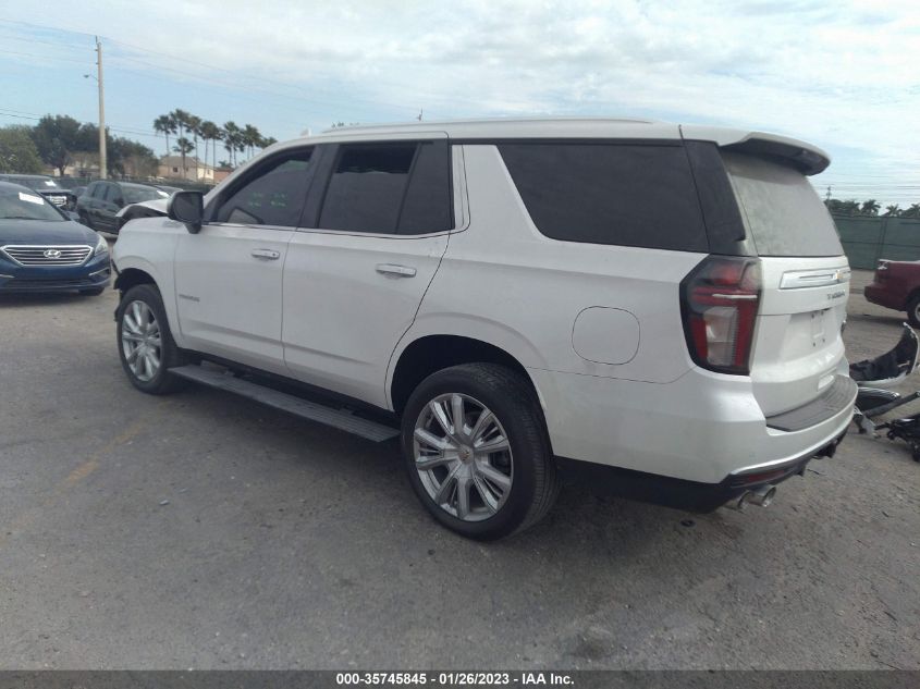 2021 CHEVROLET TAHOE HIGH COUNTRY VIN: 1GNSCTKL7MR111629