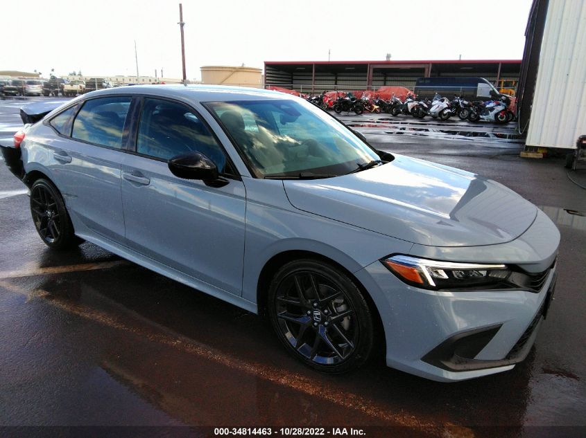 2022 HONDA CIVIC SEDAN SPORT VIN: 2HGFE2F52NH519100