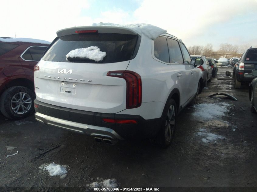 2022 KIA TELLURIDE S VIN: 5XYP6DHC3NG233200