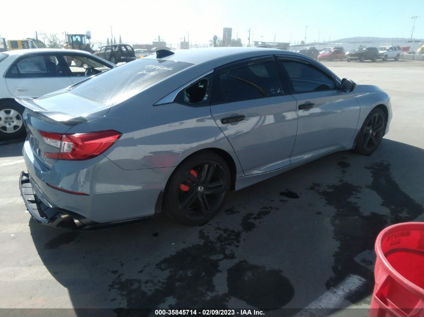 2022 HONDA ACCORD SEDAN SPORT VIN: 1HGCV1F33NA018999