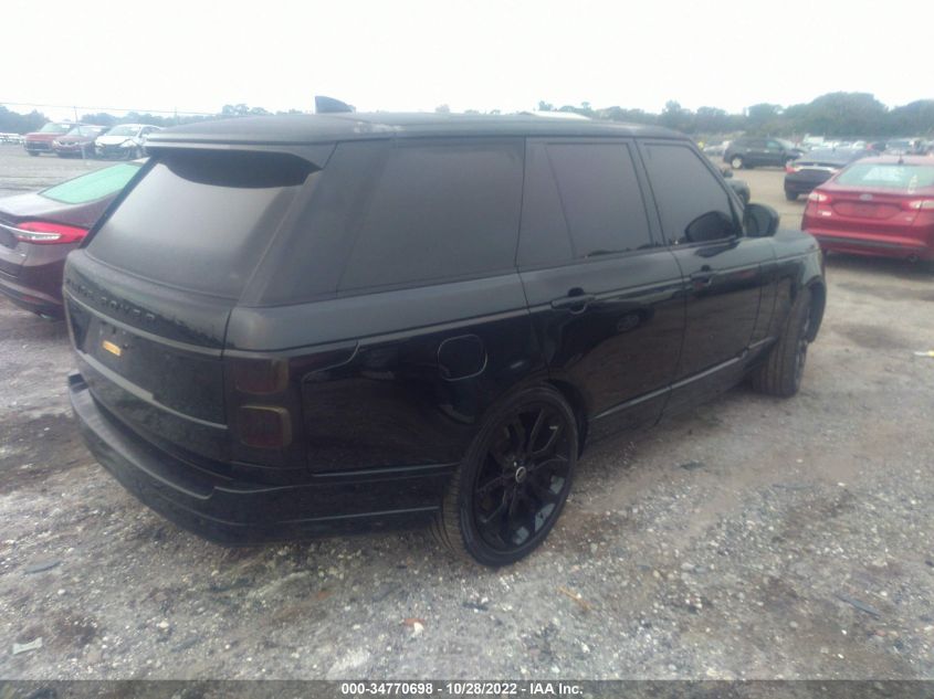 2020 LAND ROVER RANGE ROVER P525 HSE VIN: SALGS2SE1LA571923