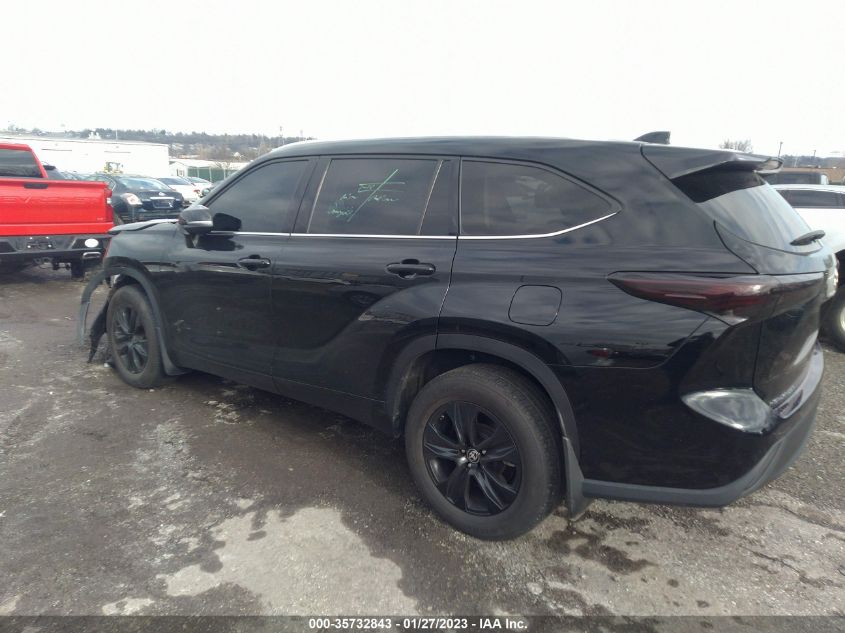 2021 TOYOTA HIGHLANDER XLE VIN: 5TDGZRBH7MS075227