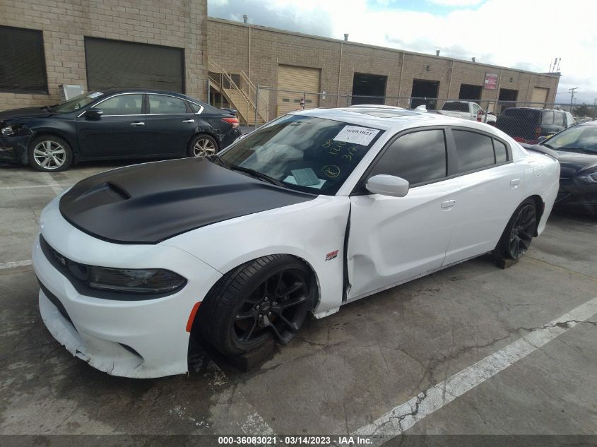 2022 DODGE CHARGER SCAT PACK VIN: 2C3CDXGJ5NH166563