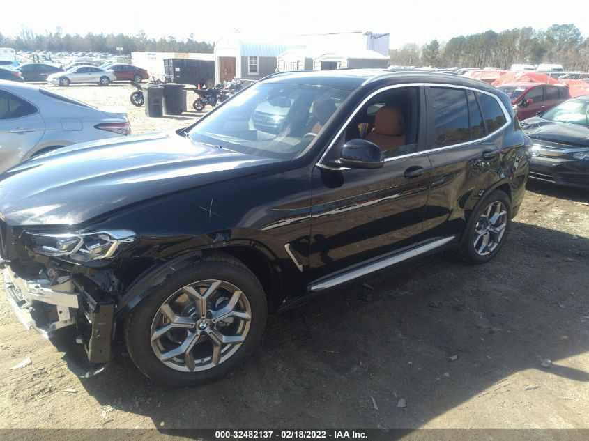 2022 BMW X3 SDRIVE30I VIN: 5UX43DP04N9K62806
