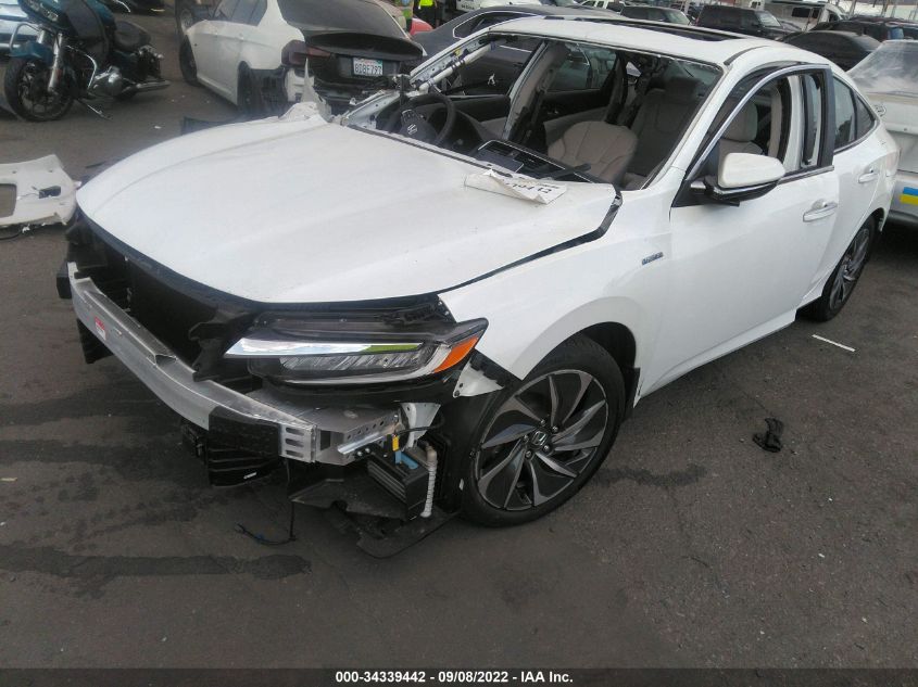 2022 HONDA INSIGHT TOURING VIN: 19XZE4F9XNE013469