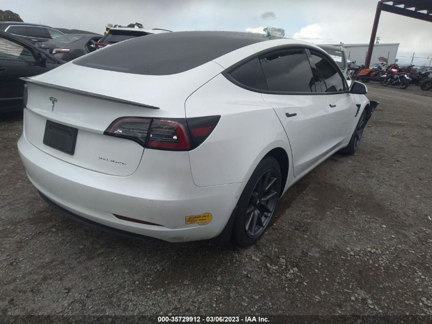 2022 TESLA MODEL 3 VIN: 5YJ3E1EA3NF106697